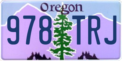 OR license plate 978TRJ
