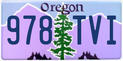 OR license plate 978TVI