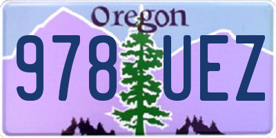OR license plate 978UEZ