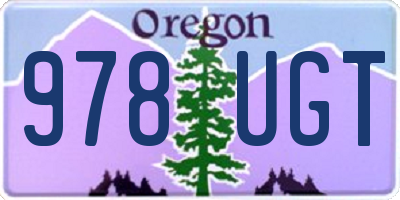 OR license plate 978UGT