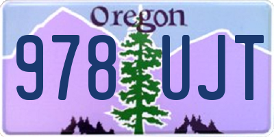 OR license plate 978UJT