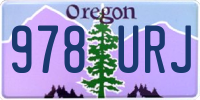 OR license plate 978URJ