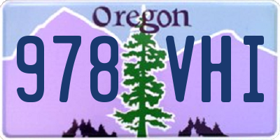 OR license plate 978VHI