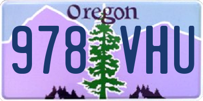 OR license plate 978VHU