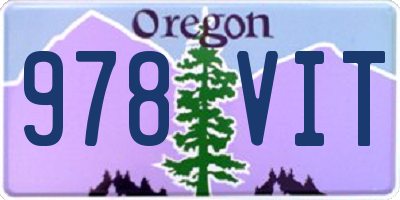 OR license plate 978VIT