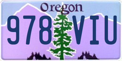 OR license plate 978VIU