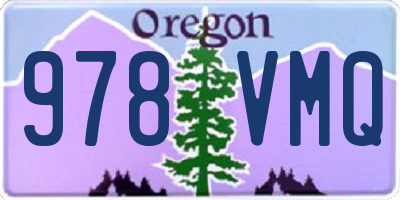 OR license plate 978VMQ