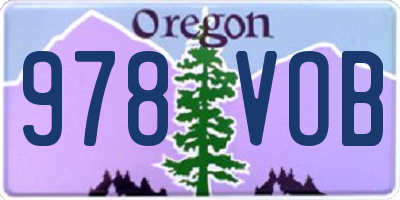 OR license plate 978VOB