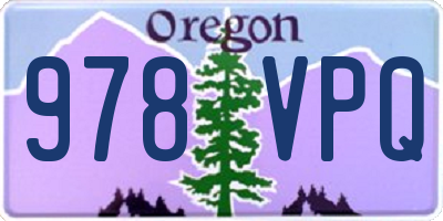 OR license plate 978VPQ