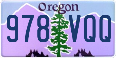 OR license plate 978VQQ