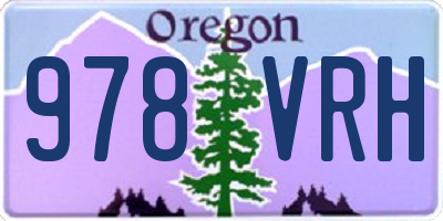 OR license plate 978VRH