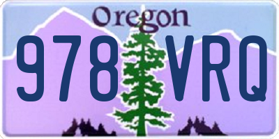 OR license plate 978VRQ