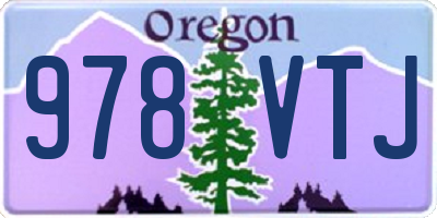 OR license plate 978VTJ