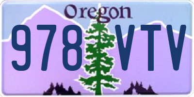 OR license plate 978VTV