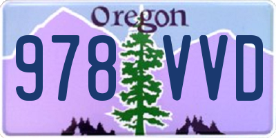 OR license plate 978VVD