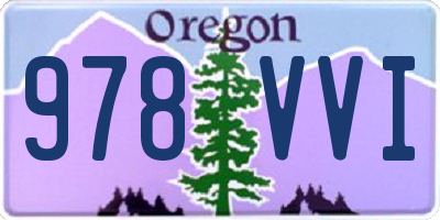 OR license plate 978VVI