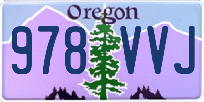 OR license plate 978VVJ