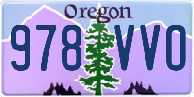 OR license plate 978VVO
