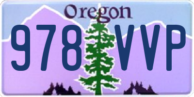 OR license plate 978VVP