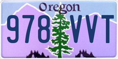 OR license plate 978VVT