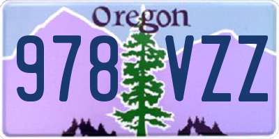 OR license plate 978VZZ