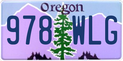 OR license plate 978WLG