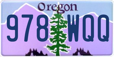 OR license plate 978WQQ