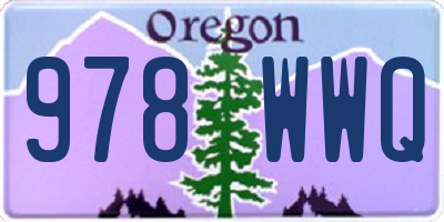 OR license plate 978WWQ