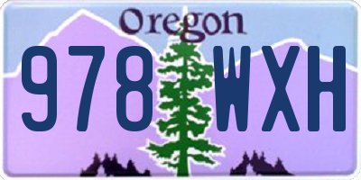 OR license plate 978WXH