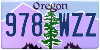 OR license plate 978WZZ