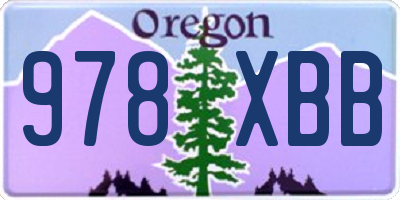 OR license plate 978XBB