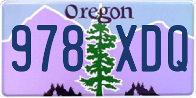 OR license plate 978XDQ