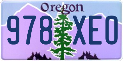 OR license plate 978XEO