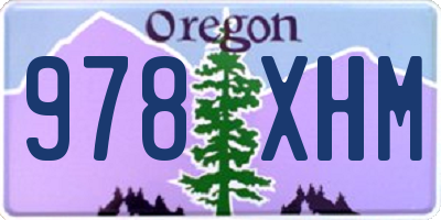 OR license plate 978XHM