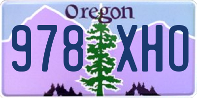 OR license plate 978XHO