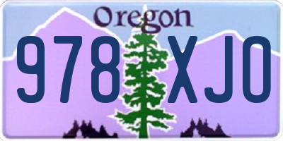 OR license plate 978XJO