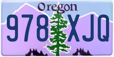 OR license plate 978XJQ
