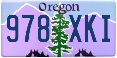 OR license plate 978XKI