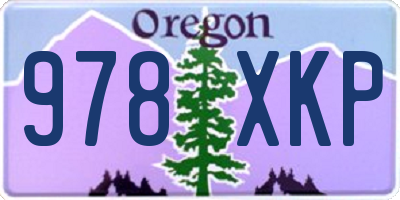 OR license plate 978XKP