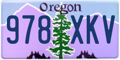 OR license plate 978XKV