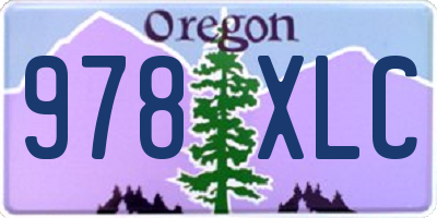 OR license plate 978XLC