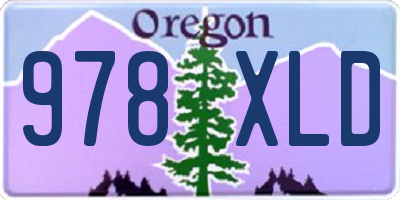 OR license plate 978XLD