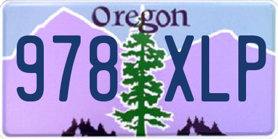 OR license plate 978XLP