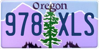 OR license plate 978XLS
