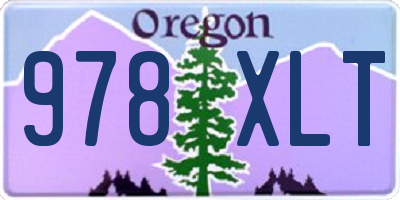 OR license plate 978XLT