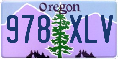 OR license plate 978XLV