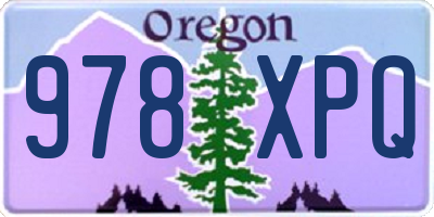 OR license plate 978XPQ