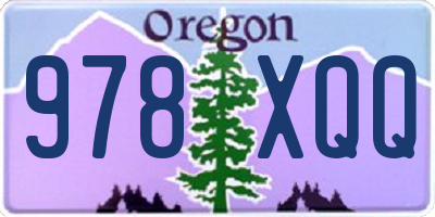 OR license plate 978XQQ