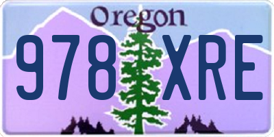 OR license plate 978XRE