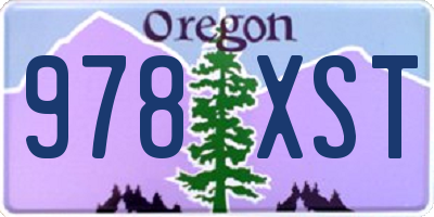 OR license plate 978XST
